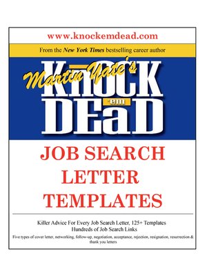 cover image of Knock Em Dead Job Search Letter Templates